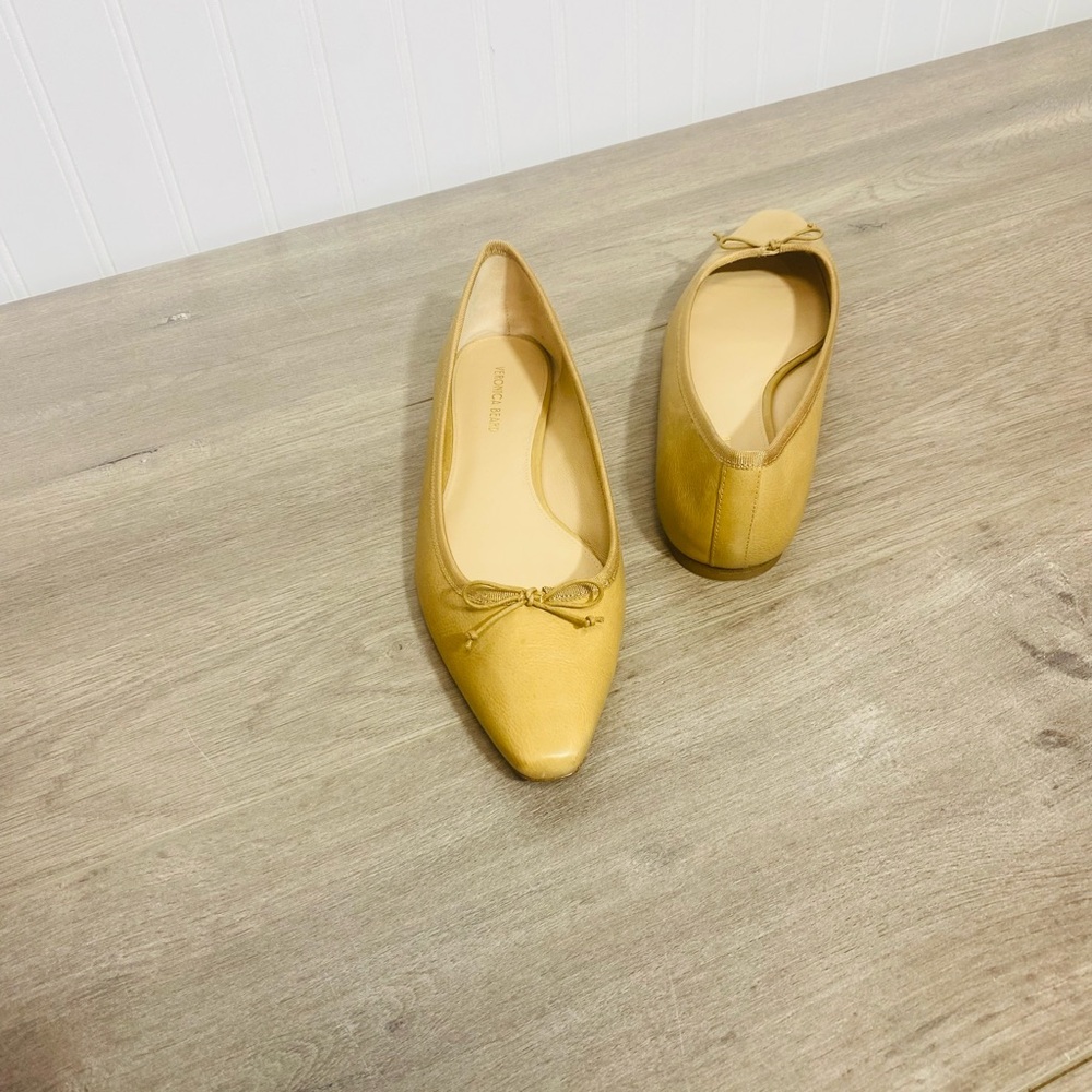 Use VERONICA BEARD
Catherine Leather Bow Ballerina Flats size 8 no box - Picture 6 of 10
